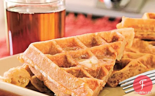 Haferflocken-Honig-Waffeln