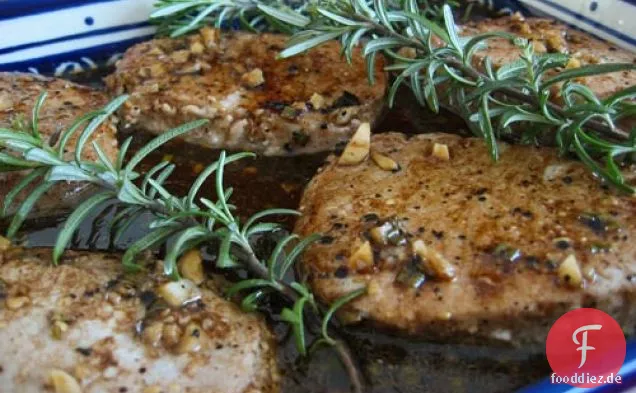 Schweinemedaillons mit Balsamico-Honig-Glasur