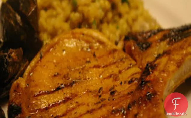 Honig Knoblauch Schweinekoteletts