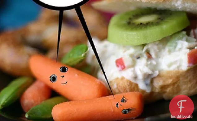 Honig-Kiwi-Limetten-Hühnersalat
