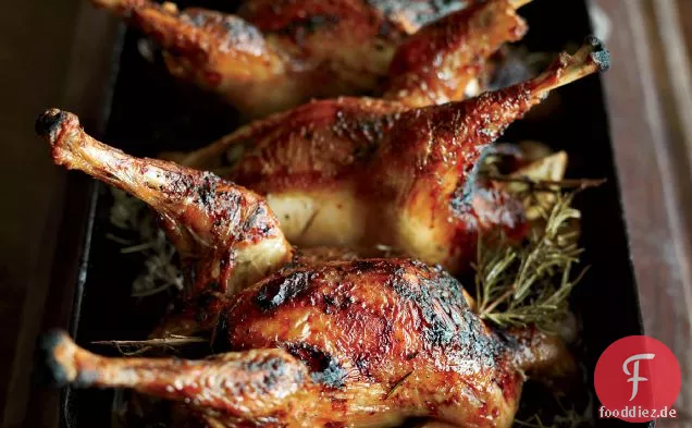 Brathähnchen mit Honig-Zitronen-Glasur