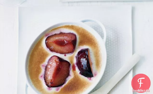 Pflaumen-Honig-Sabayon-Gratins