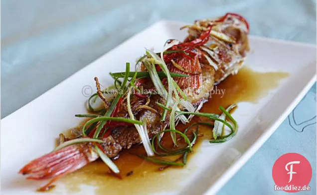 Gebratener Fisch mit Sojasauce Rezept
