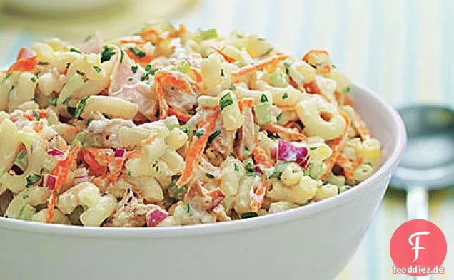 Picknick-Perfekter Thunfisch-Makkaroni-Salat