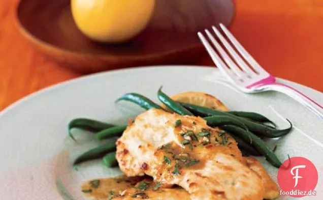 Zitrone-Cilantro Huhn Scaloppine