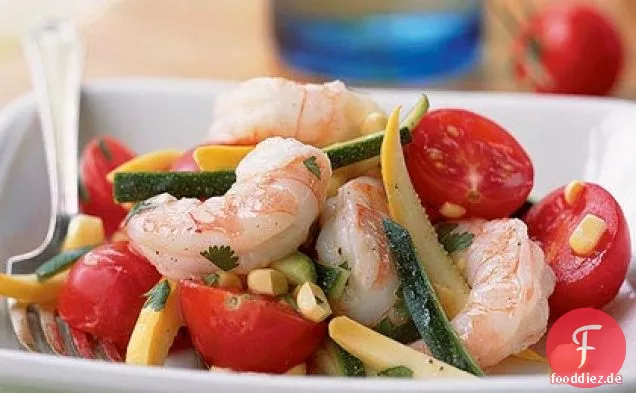 Sommer Garnelensalat mit Koriander