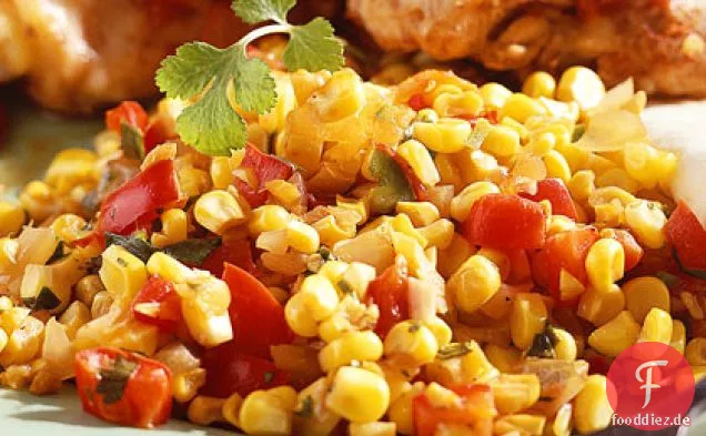 Frischer Mais-Koriander-Salat