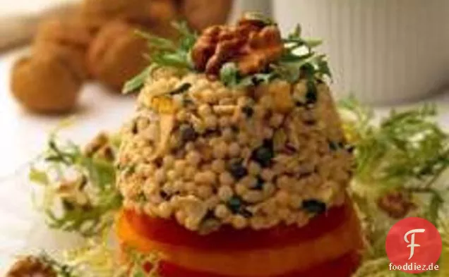 Walnuss Couscous & Thunfisch Turm