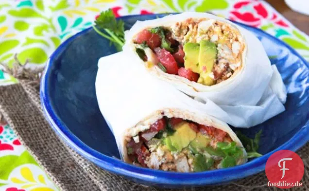 10 Minuten veganes Frühstück Burritos