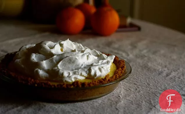 No-bake Orange und Sahnetorte