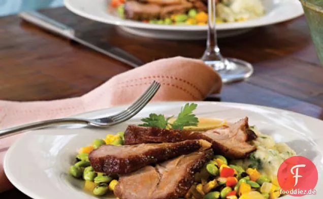 Entsaftetes Schweinebraten