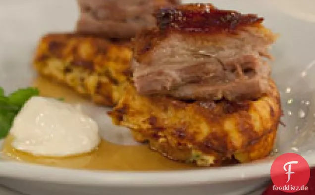 Süß-würzig glasierter Schweinebauch