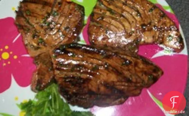 Gegrillte Limette Cilantro Ahi mit Honigglasur