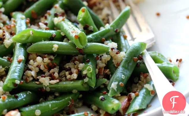 Grüne Bohnen und Tricolor Quinoa