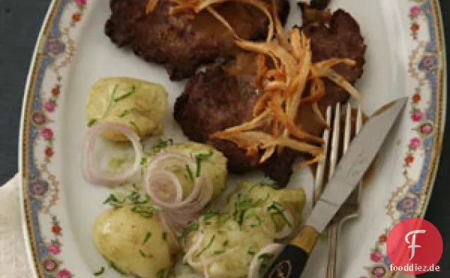 Steak nach österreichischer Art mit Kartoffelsalat