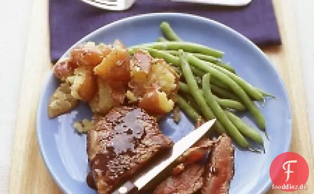 Steaks Mit Balsamico-Senf-Soße