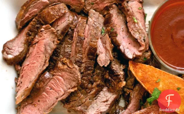 Abendessen heute Abend: Rocksteak mit hausgemachter Steaksauce