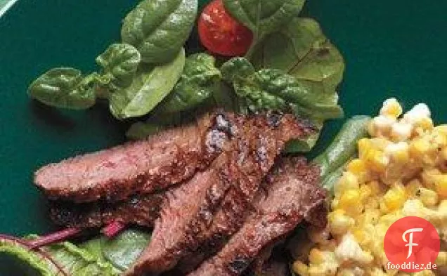Cajun Rock Steak mit Rahmmais Rezept
