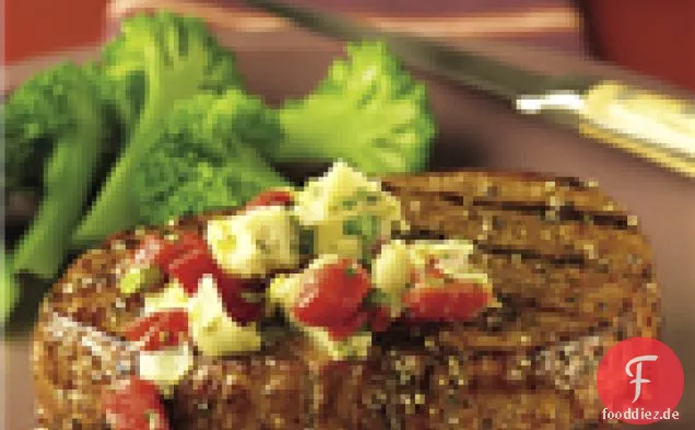 Mediterrane Auge Runde Steaks