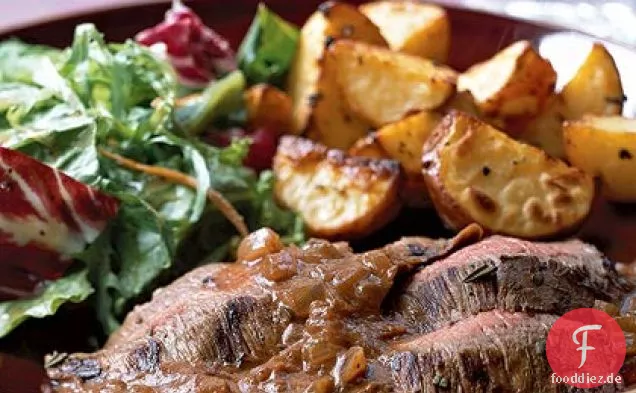 Rosmarin-Merlot Flank Steak