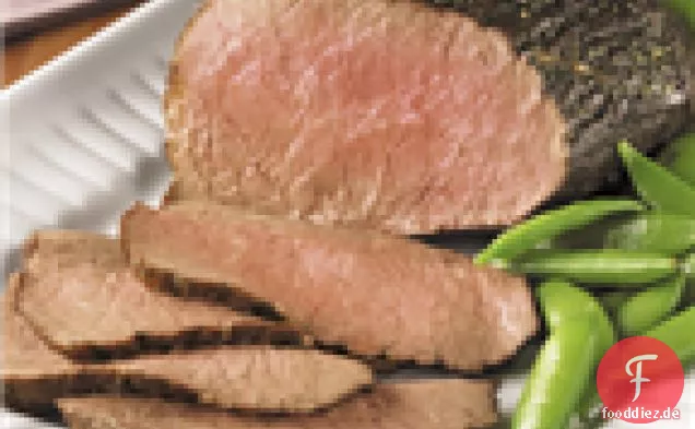 Knoblauch-Kraut verkrustete Rinderbraten