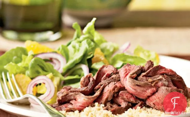 Zitrus-geriebenes Rocksteak