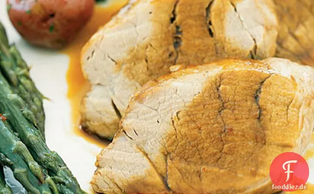 Melasse-gebratenes Schweinefleisch