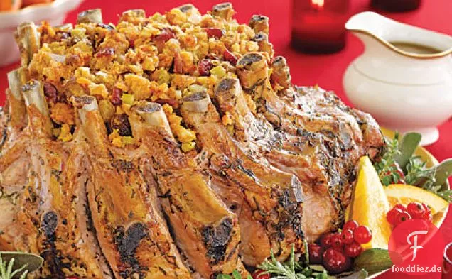Crown Braten von Schweinefleisch