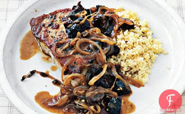 Schweinefleisch mit Cider Pan Sauce