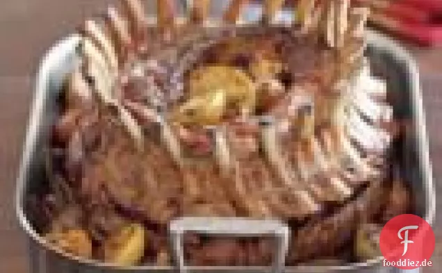 Crown Schweinebraten mit Calvados-Sauce