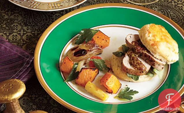 Schweinefilet mit Kräuter-Kekse