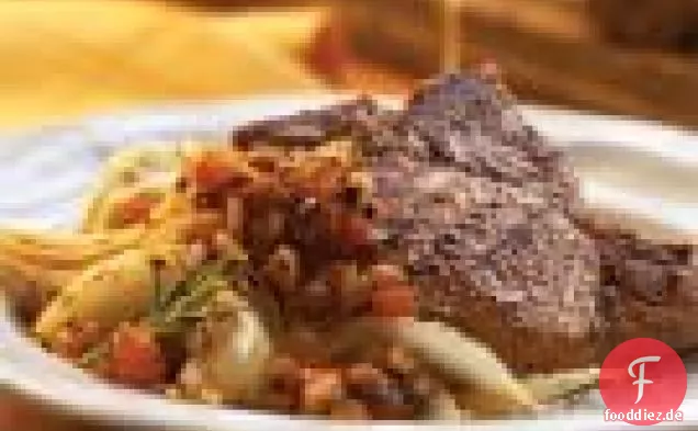 Riesling-marinierte Schweinekoteletts