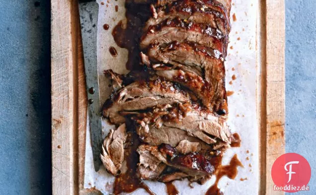 Klebriger asiatischer Schweinehals