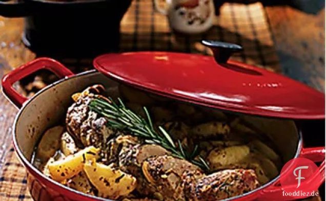 Rosmarin Schweinefilet mit Äpfel Ernten