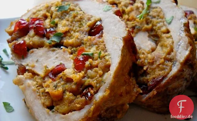 Cranberry & Walnuss gefüllte Schweinelende