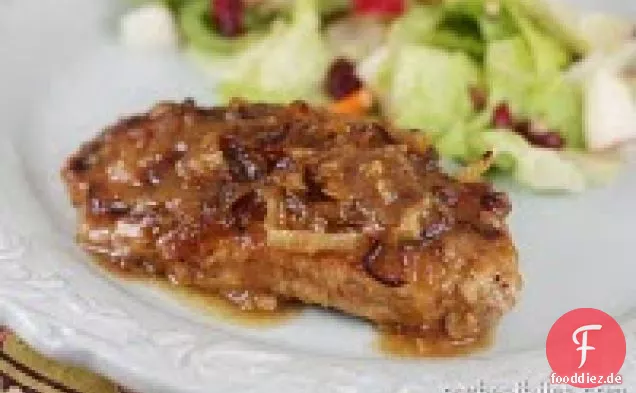 Süße & herzhafte Apfelbutter Schweinekoteletts