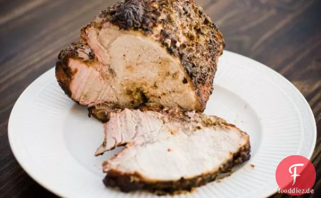 Dijon Und Kraut Gegrillter Schweinebraten