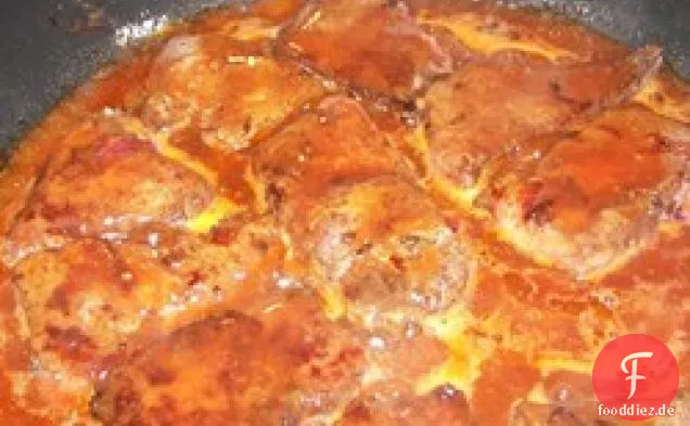 Gegrillte Rinderleber