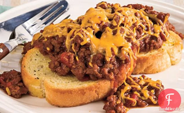 Cheesy BBQ Schlampig Joes