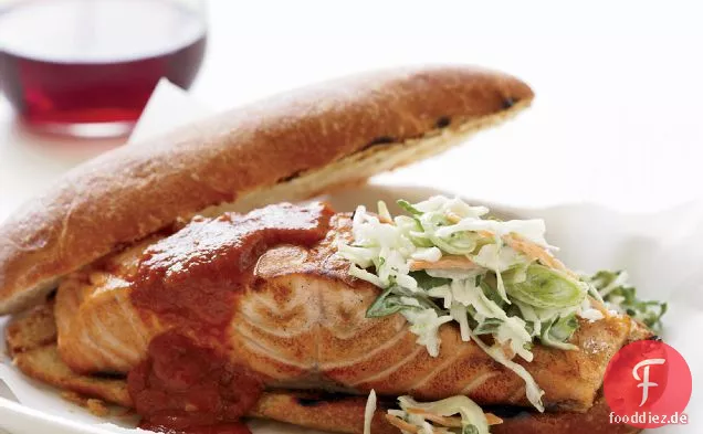 Gegrillte Lachs-Sandwiches