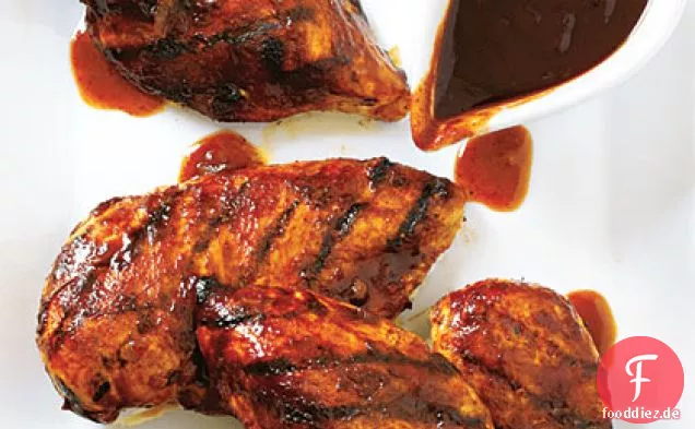 Gegrilltes Hähnchen mit Colasauce