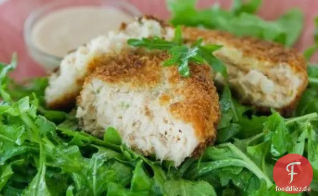 Lachspasteten mit würziger fettarmer Mayonnaise