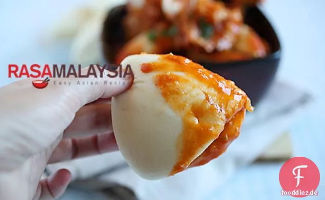 Chili-Krabbe (Krabbe in saurer und scharfer Sauce) Rezept