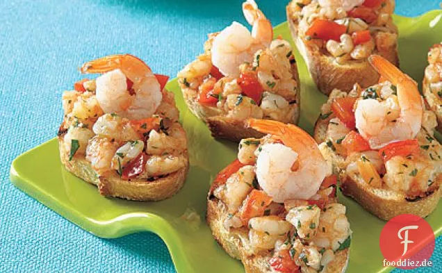 Garnelen Bruschetta