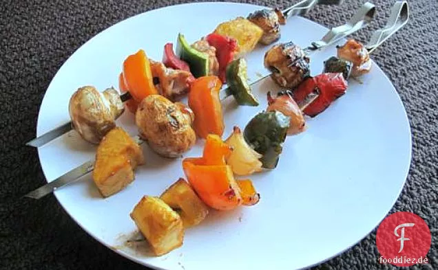 Süß & Sauer Huhn Shish Kabobs