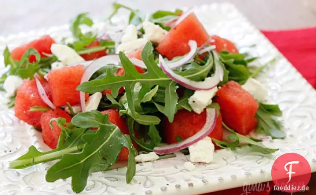 Wassermelone Rucola Und Feta-Salat