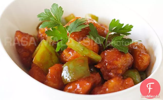 Süß-saures Hühnerrezept