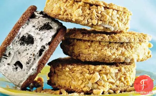 Erdnuss-Eis-Sandwiches