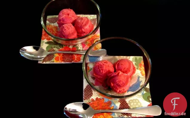 Himbeer-Wein-Sorbet