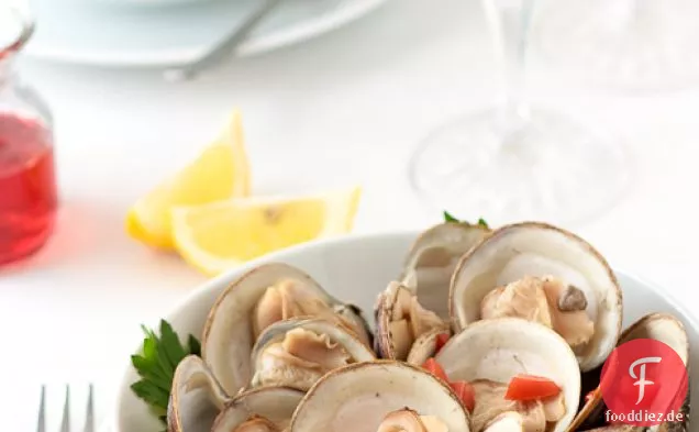 Gedämpfte Muscheln